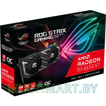 Видеокарта ASUS ROG Strix Radeon RX 6650 XT OC Edition 8GB GDDR6 (ROG-STRIX-RX6650XT-O8G-GAMING) картинка 11